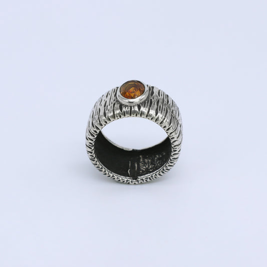 Plata Luz anillo citrino Viteli 01