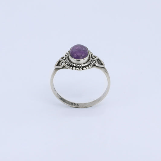 Plata Luz Anillo Cuarzo Violet 02