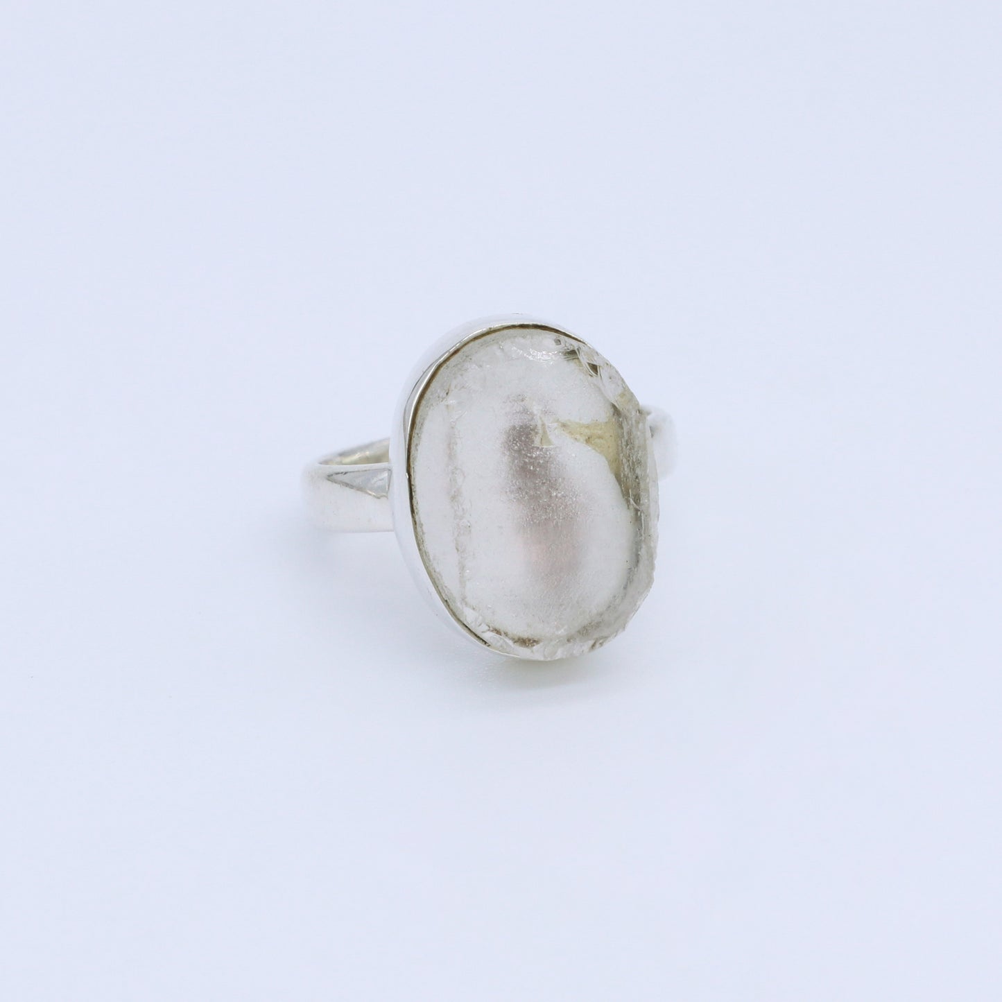 Plata Luz Anillo Cuarzo Diafanis 03