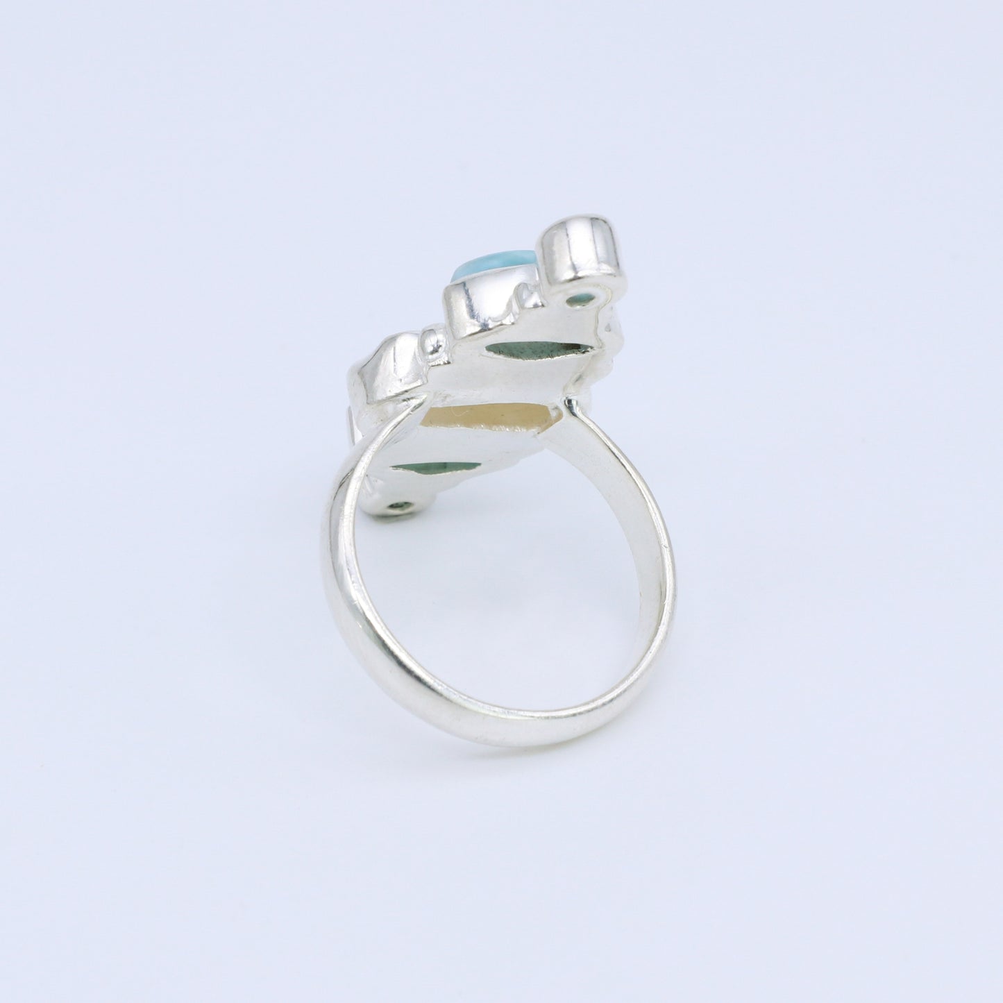 Plata Luz Anillo Larimar Thalasa 03