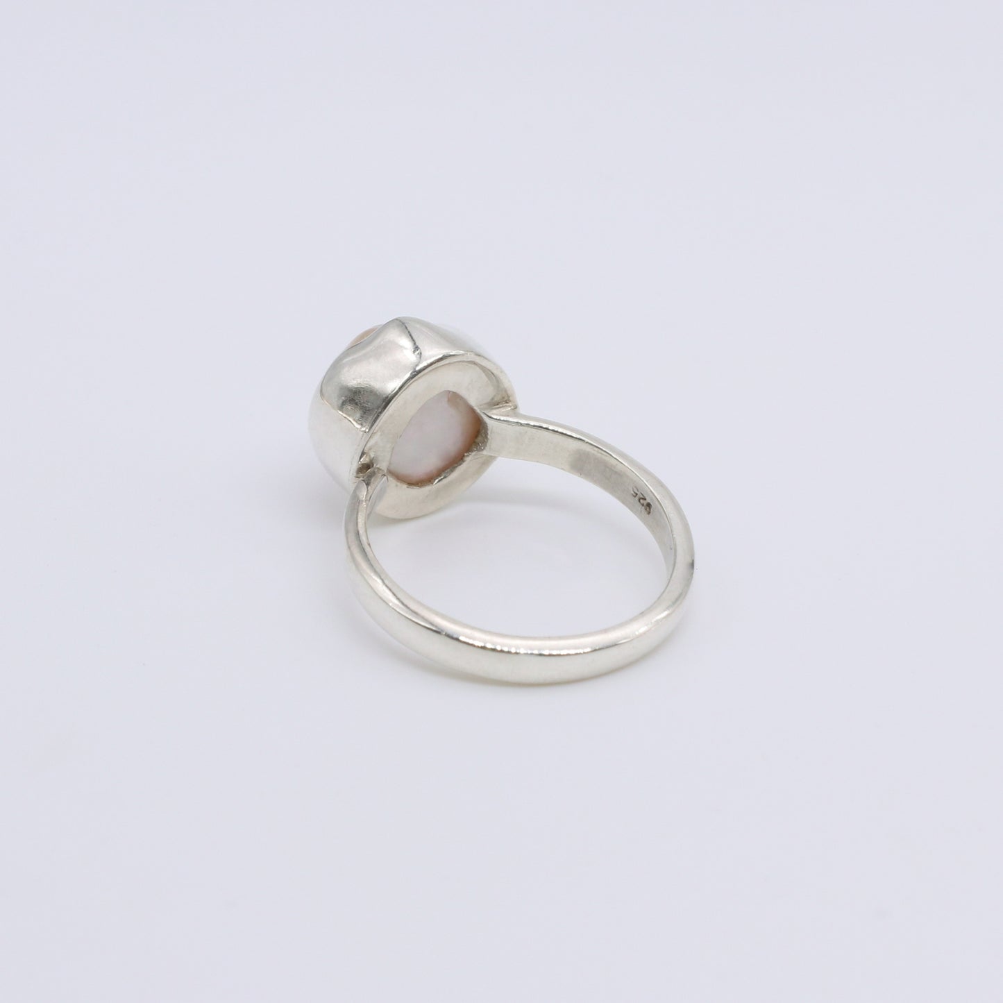Anillo Plata Perla Barroca