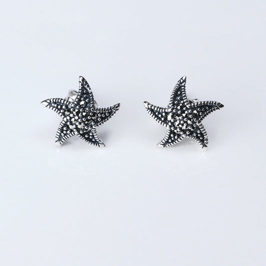 Pendiente Star Marine - Plata Luz