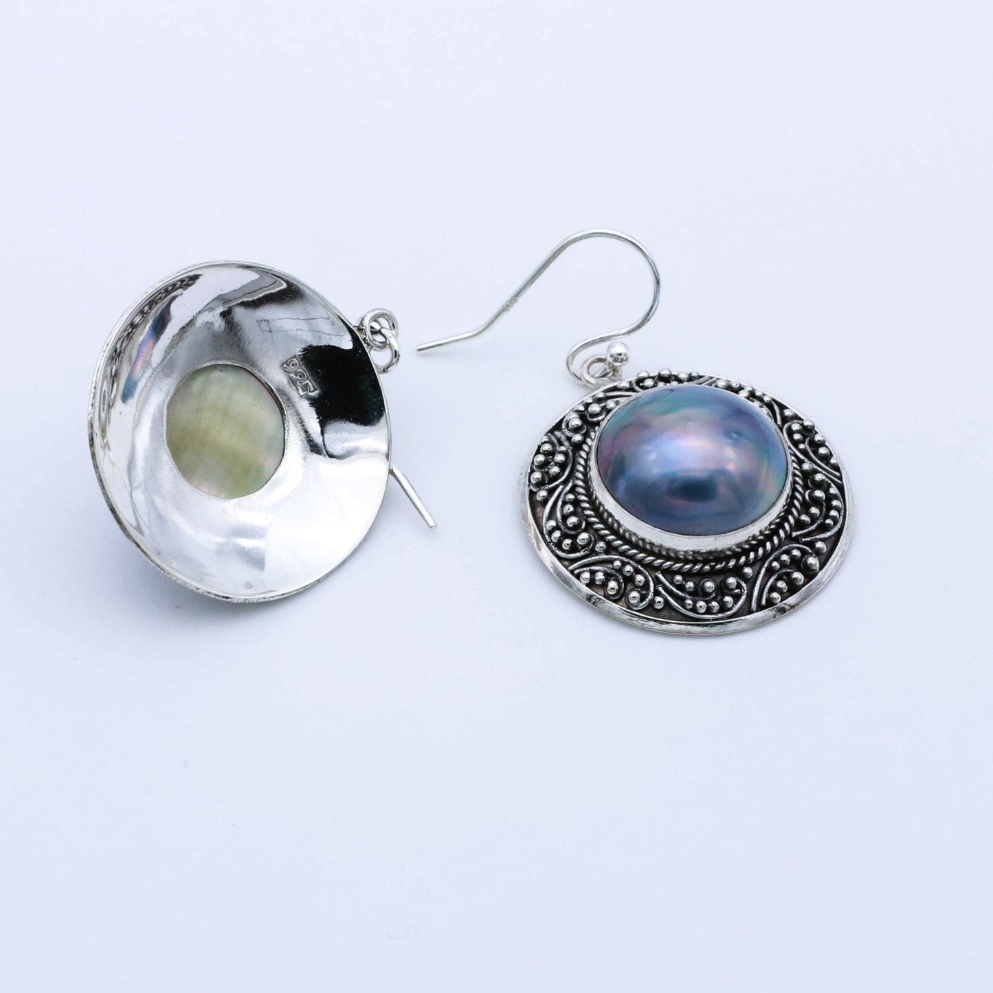 IC: PENDIENTE PLATA PERLA MABE