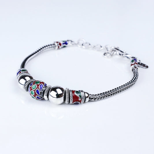Pulsera Kukka M - Plata Luz