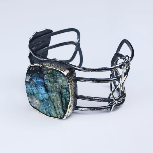 Pulsera Rígida FourLines - Plata Luz