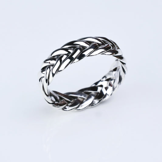 Anillo Braid - Plata Luz