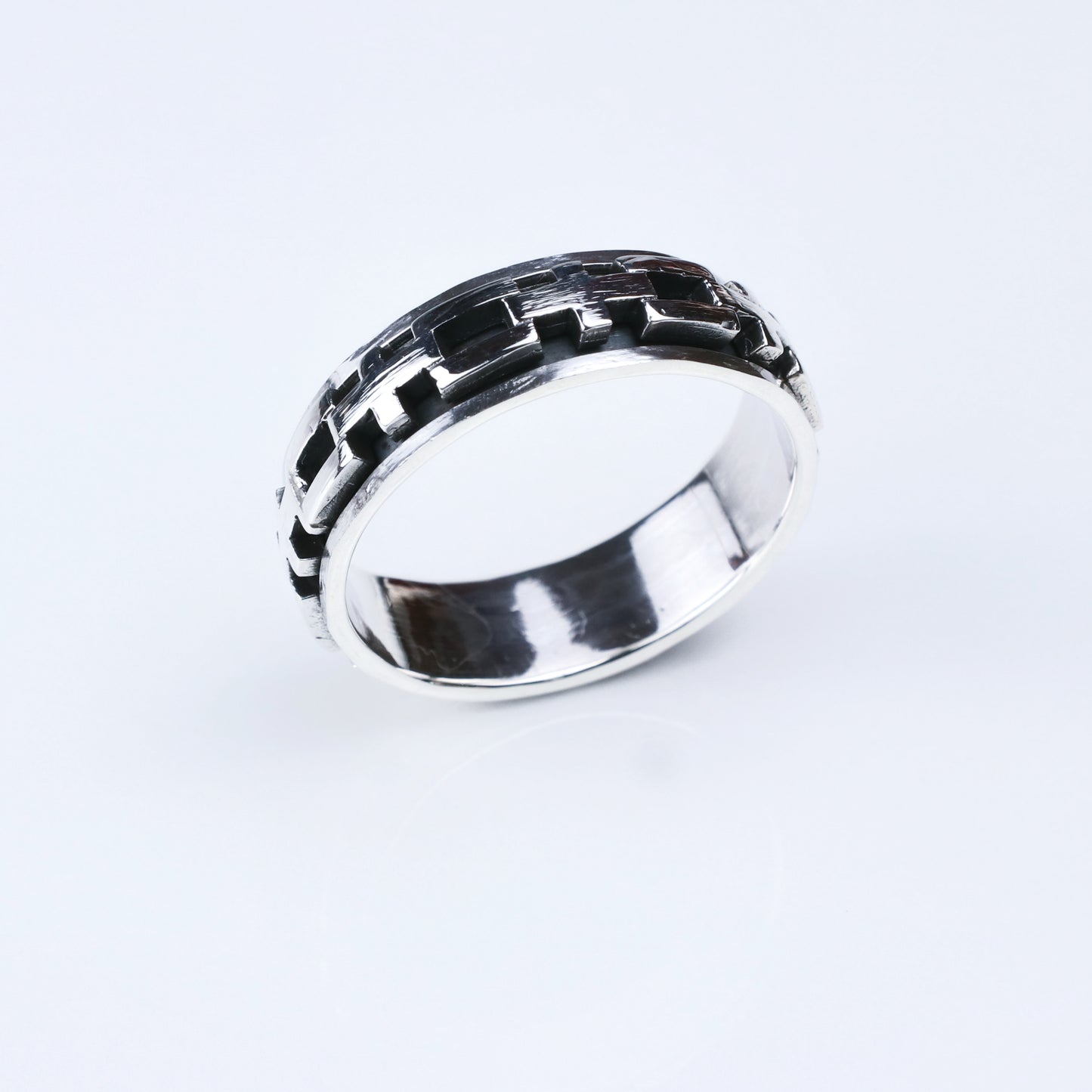 Anillo Geo - Plata Luz