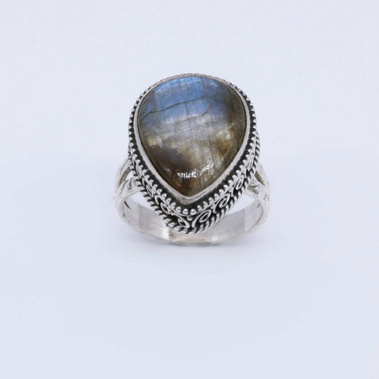 IC: ANILLO PLATA LABRADORITA
