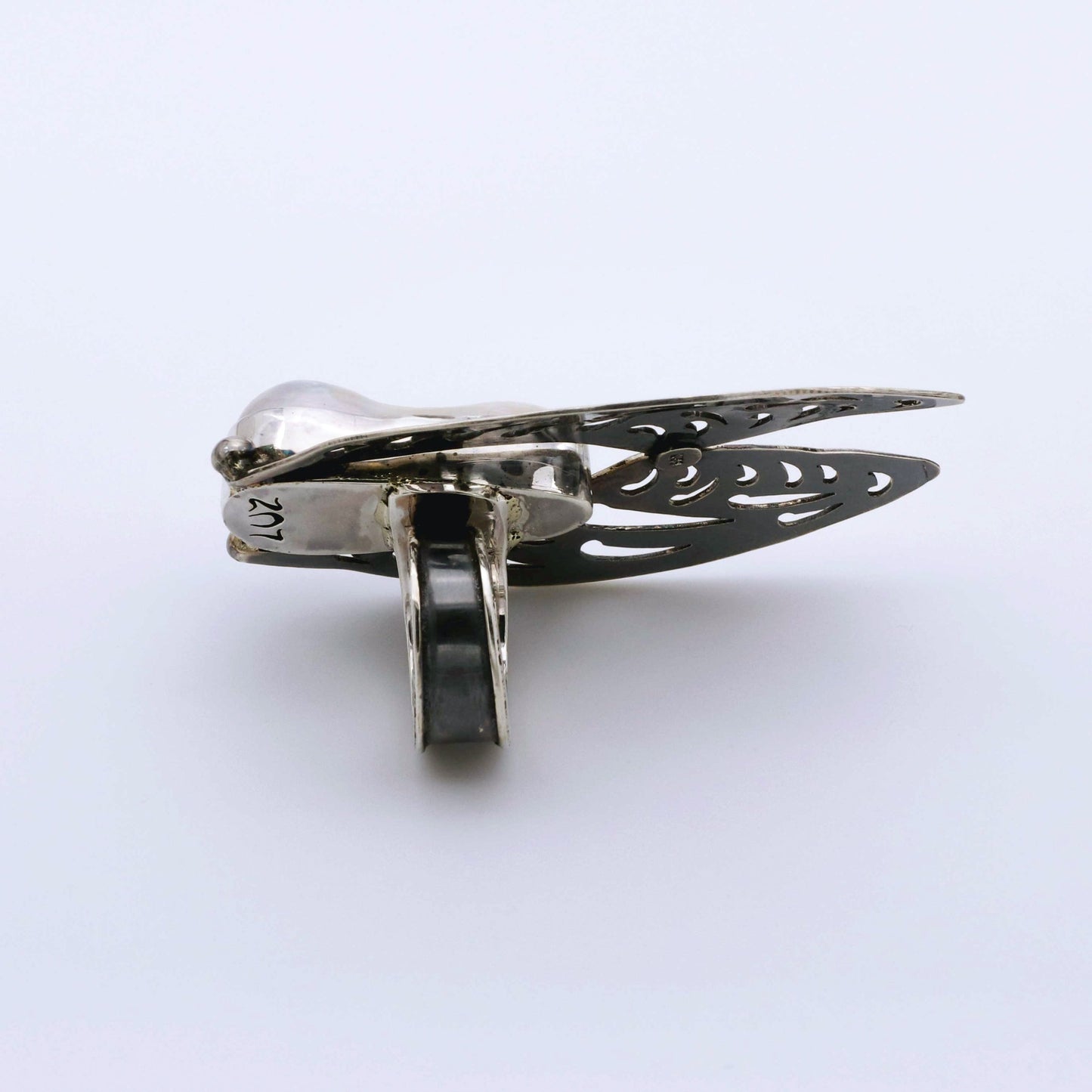 IC: ANILLO PLATA PERLA IRREGULAR ARTESANIA