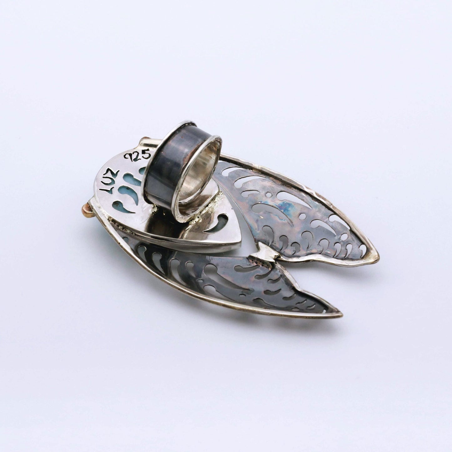 IC: ANILLO PLATA LARIMAR ARTESANIA