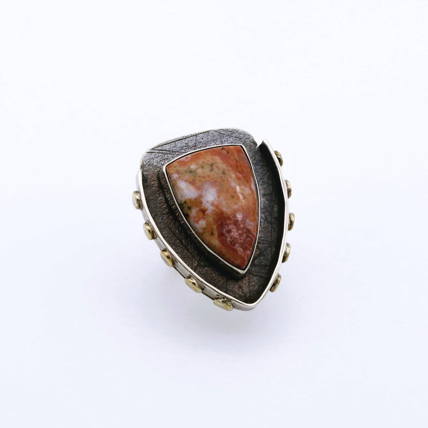 IC: ANILLO PLATA JASPER ARTESANIA
