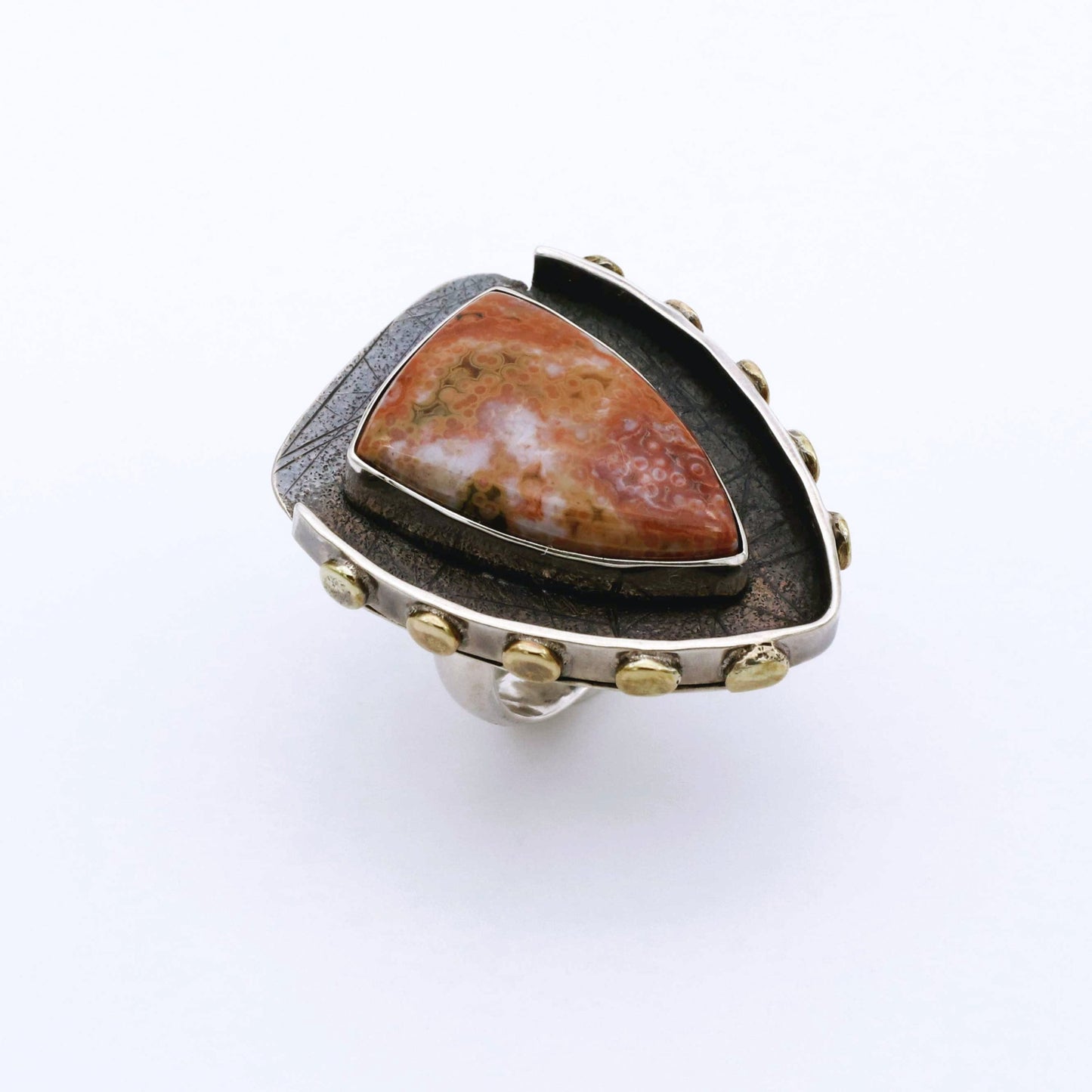 IC: ANILLO PLATA JASPER ARTESANIA