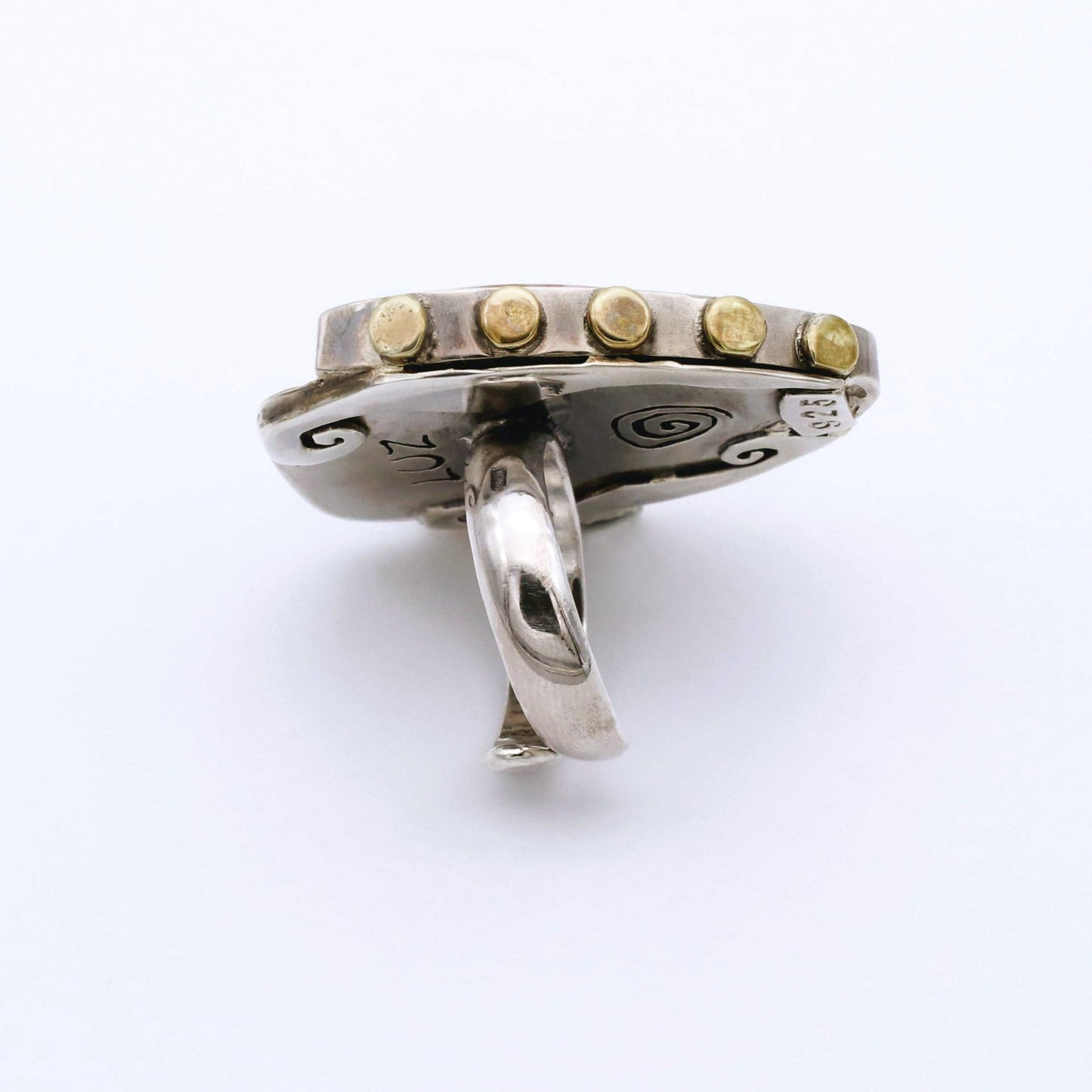 IC: ANILLO PLATA JASPER ARTESANIA