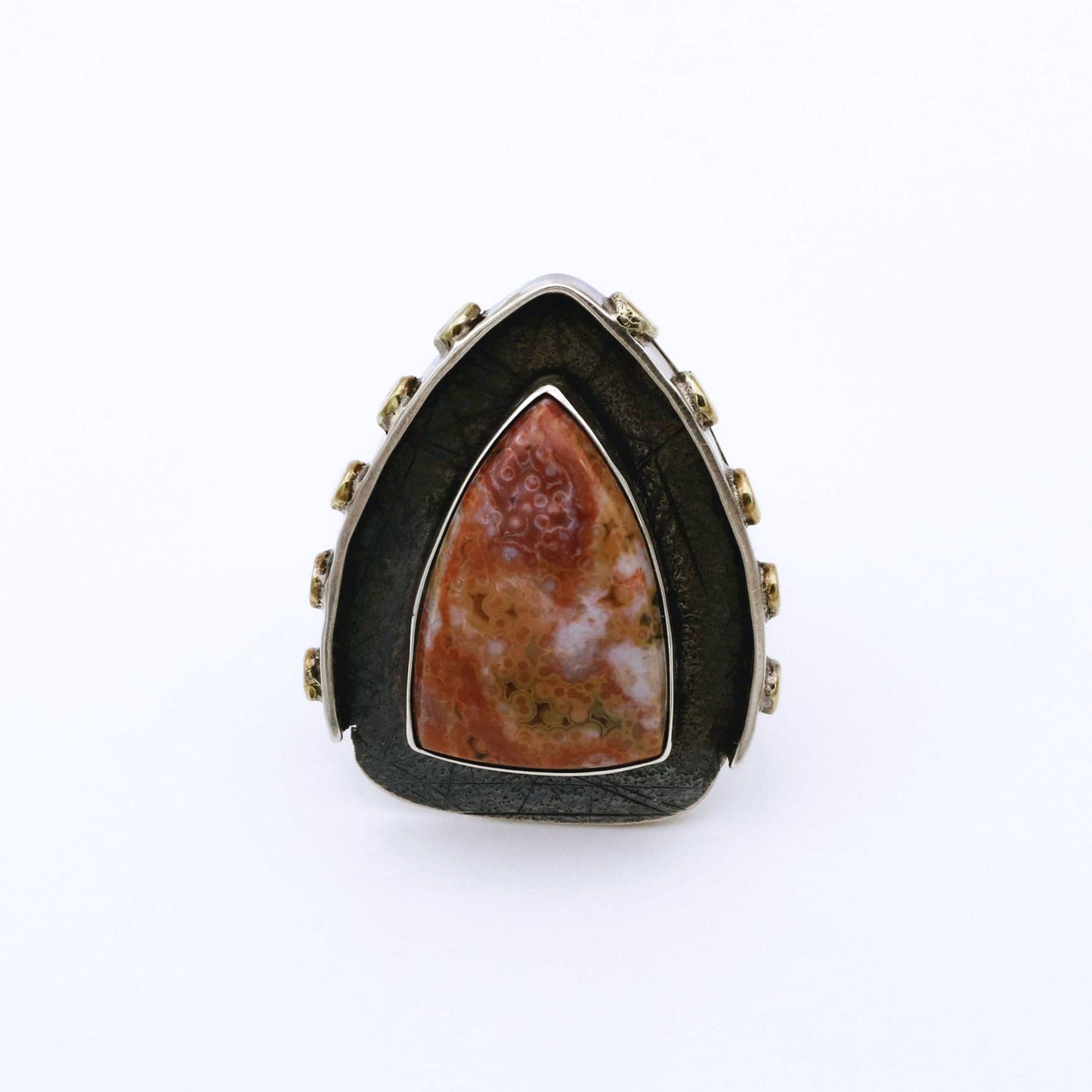 IC: ANILLO PLATA JASPER ARTESANIA