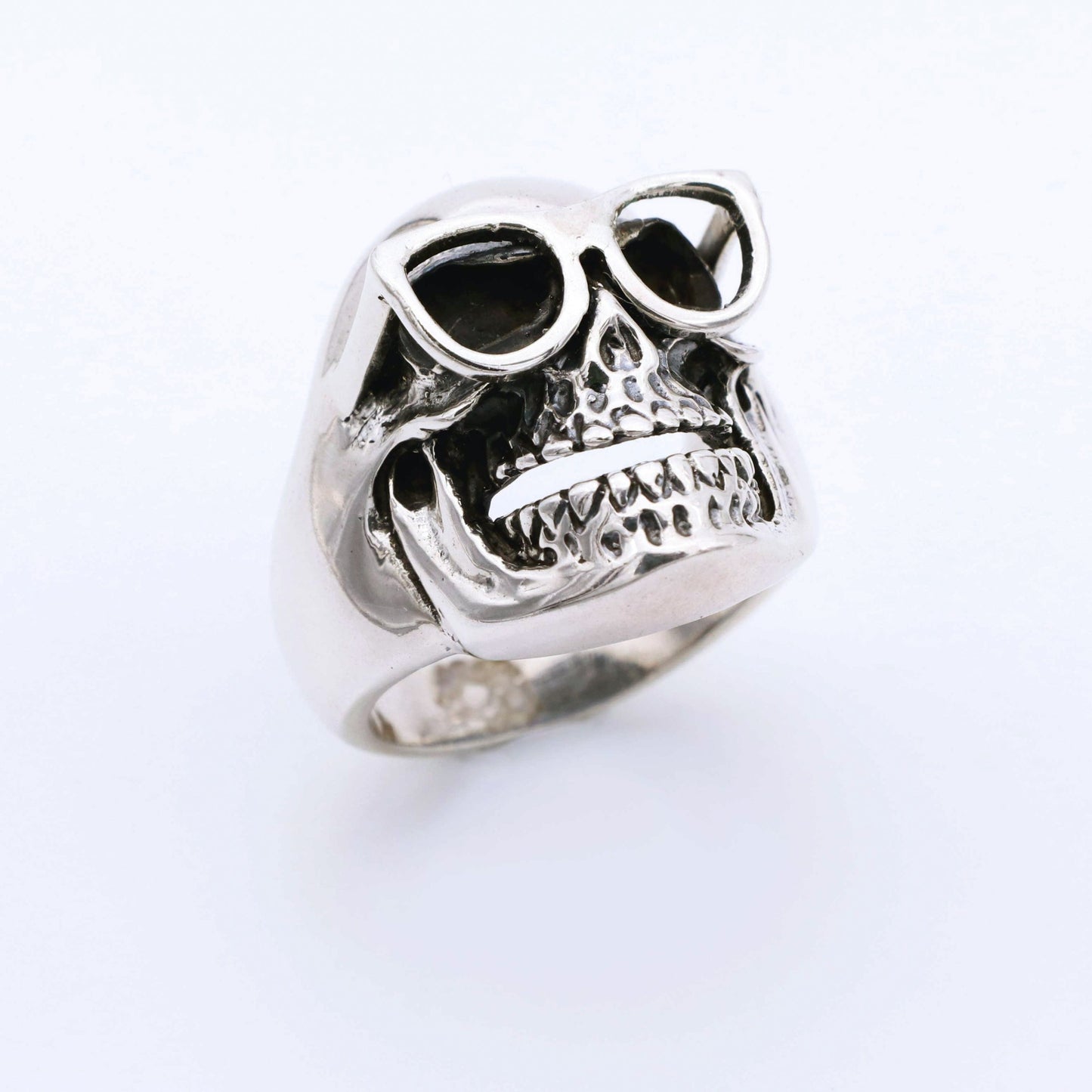 IC: ANILLO PLATA CALAVERA GAFAS