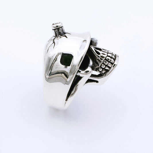 IC: ANILLO PLATA CALAVERA DISPARO