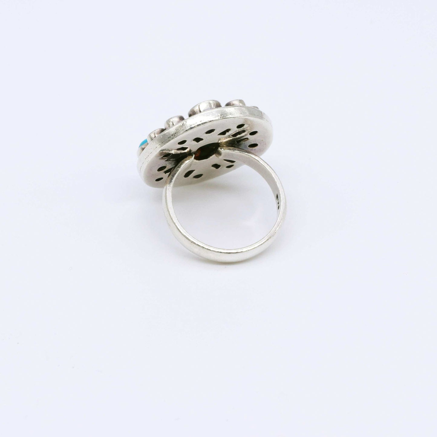 IC: ANILLO PLATA TURQUESA TOPACIO AZUL
