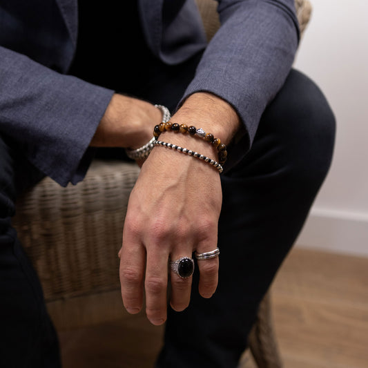Pulsera Budha Tigre - Plata Luz