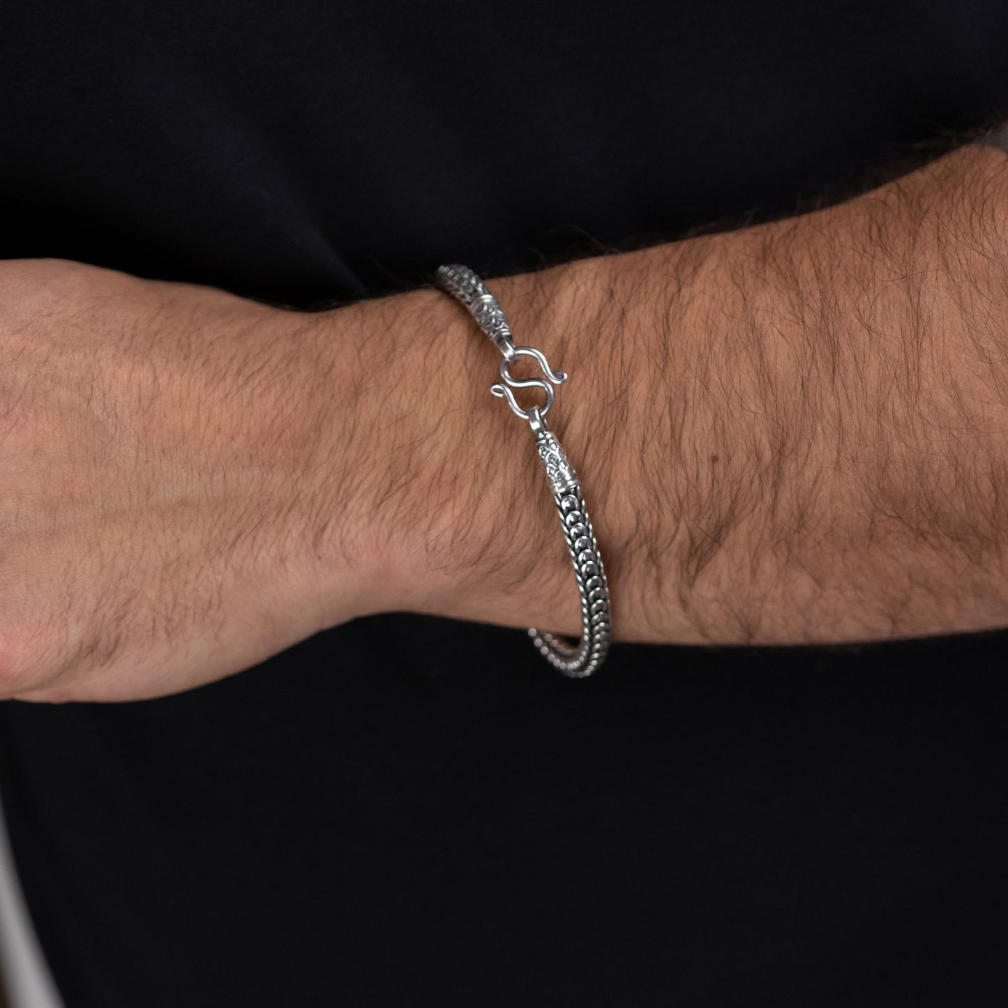 Pulsera Flakes - Plata Luz