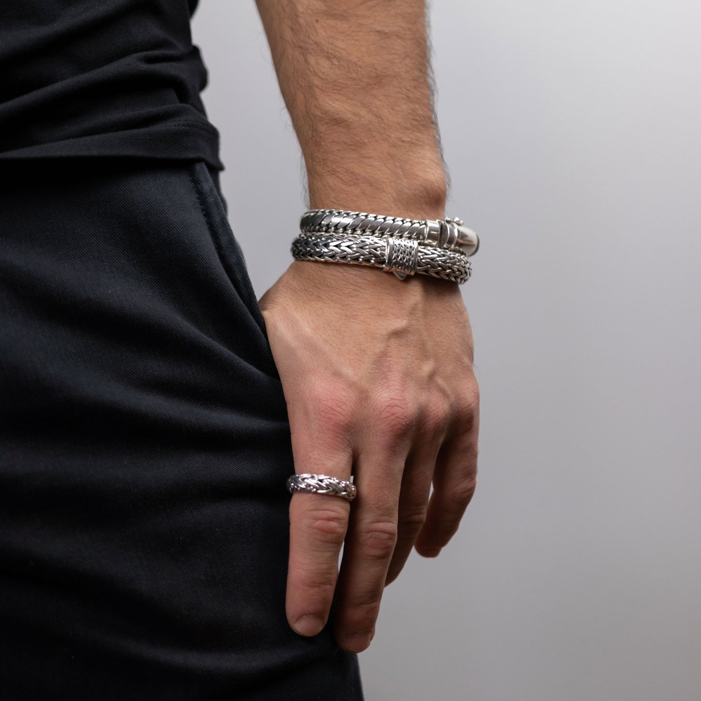 Pulsera Kjede - Plata Luz