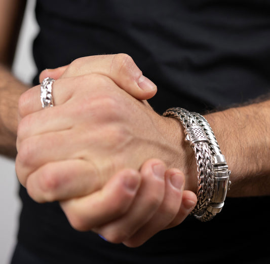 Pulsera Kjede - Plata Luz