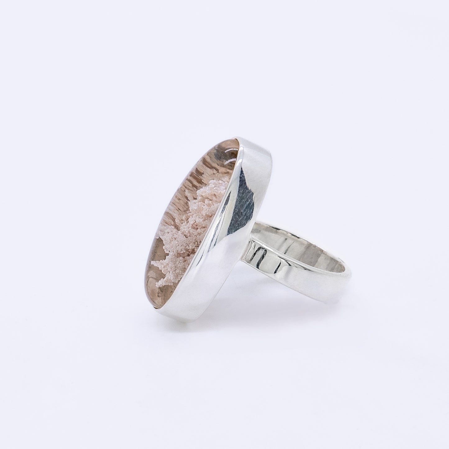 Anillo Tsundere Plata y Cuarzo Jardín
