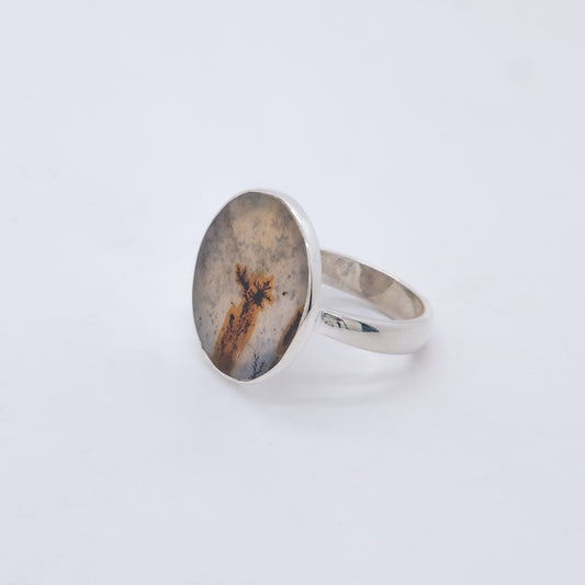 Anillo Tree Jaspe y Plata de Ley