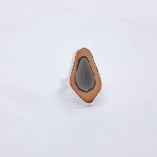 Anillo Kalopsia Plata 925 y Jaspe Imperial