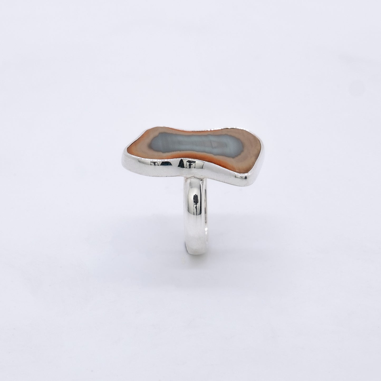 Anillo Psicodelia Plata 925 y Jaspe Imperial
