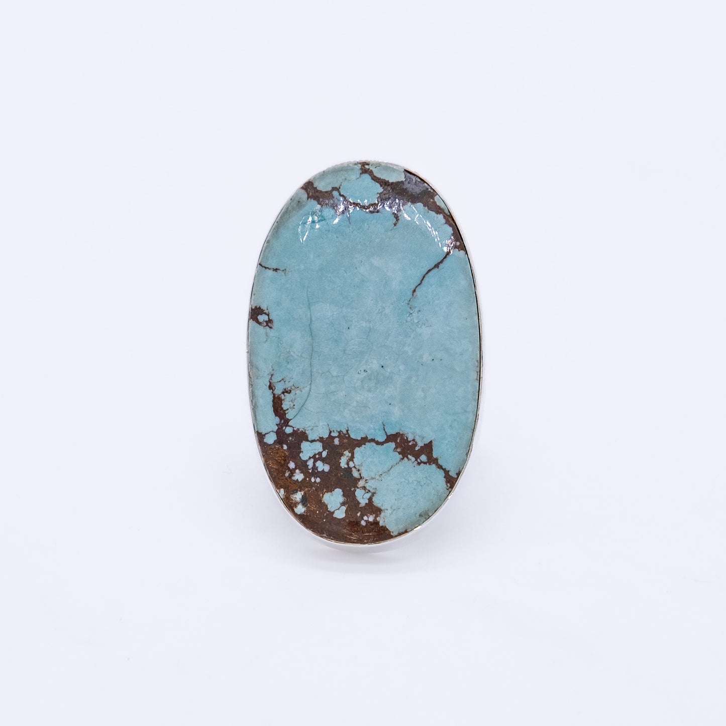 Anillo Mare Hecho a Mano Plata 925 y Turquesa Natural