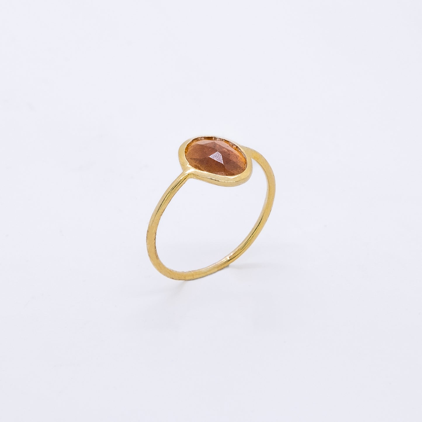 Anillo Kahurangi Plata 925 Baño Oro 18k y Tanzanita - Turmalina Rubelita