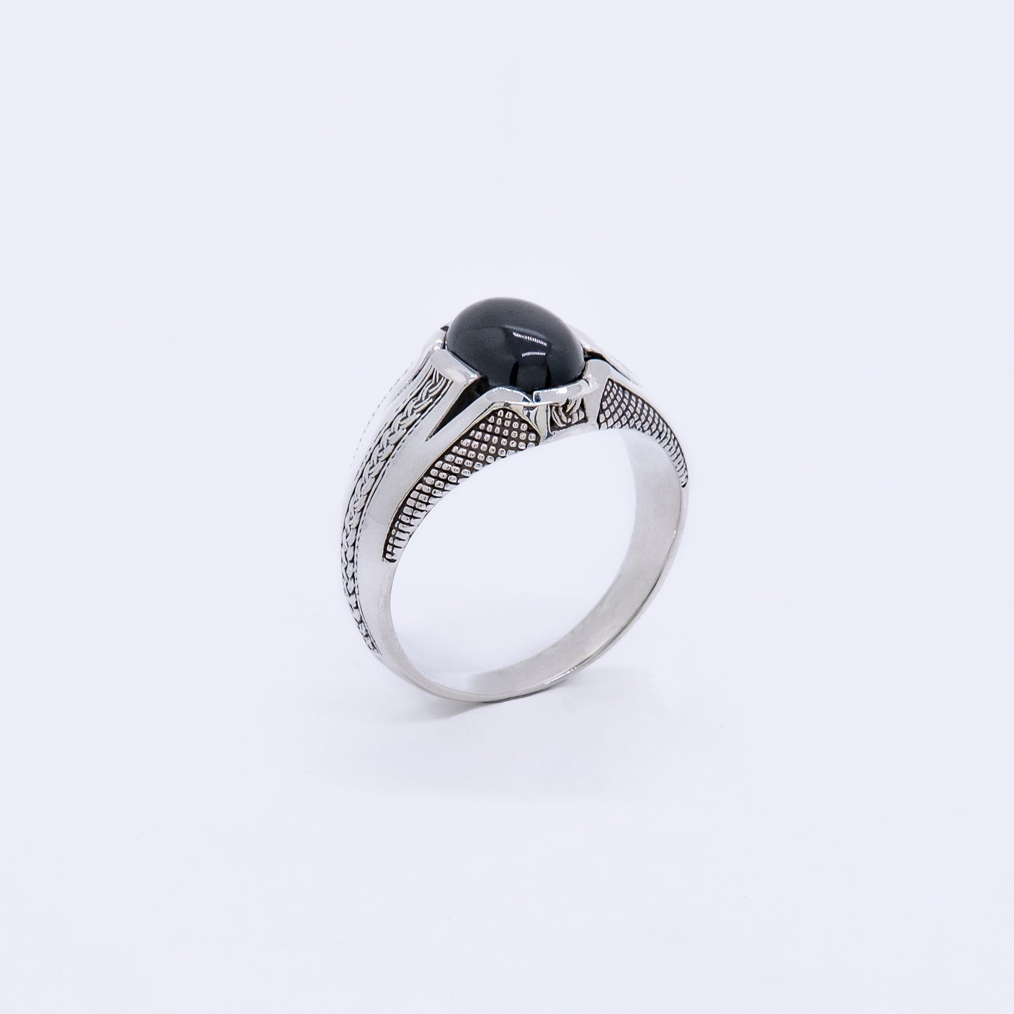 Anillo Nakahi Plata 925 y Ónix Natural