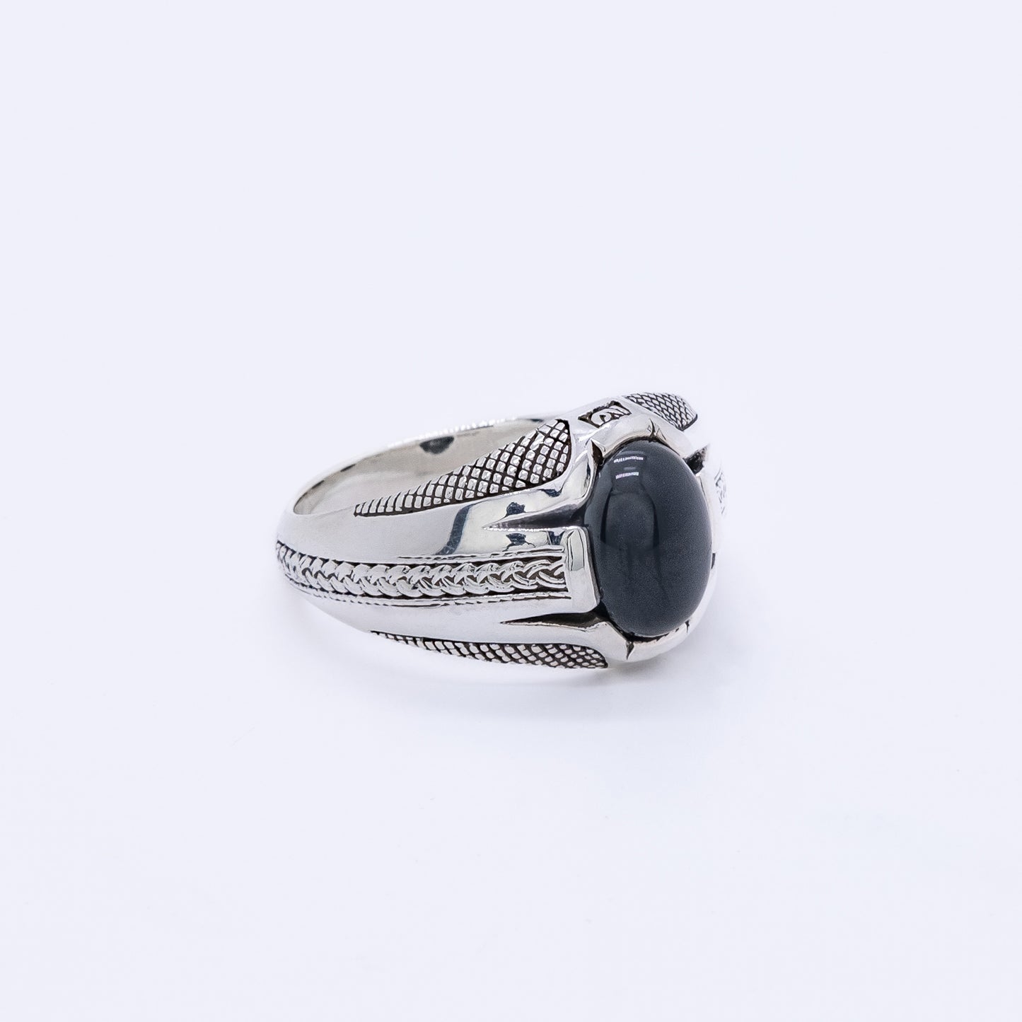 Anillo Nakahi Plata 925 y Ónix Natural