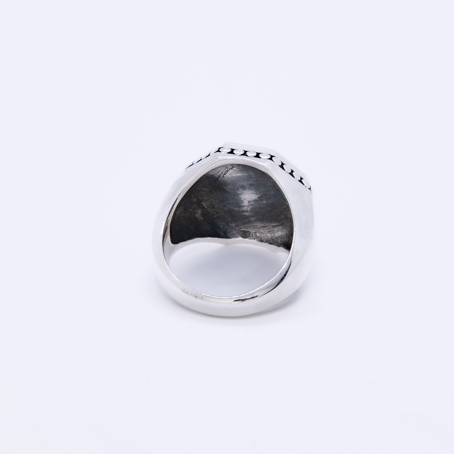 Anillo Octo Plata 925 y Ónix Natural