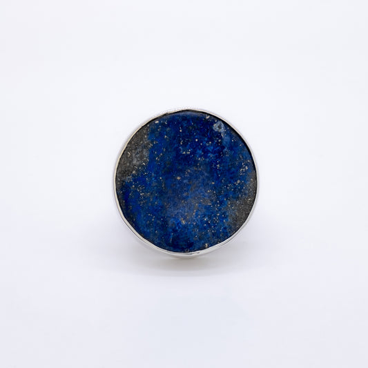 Anillo Juri Hecho a Mano Plata 925 y Lapislázuli Natural