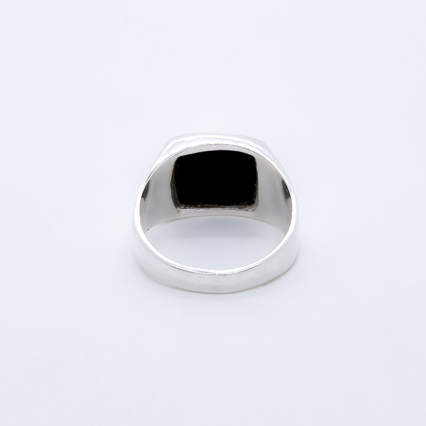 Anillo Lapagua Plata 925 y Ónix negro Cuadrado