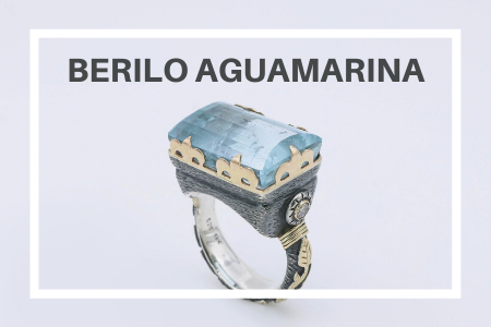 ic: plata luz aguamarina y piedras preciosas