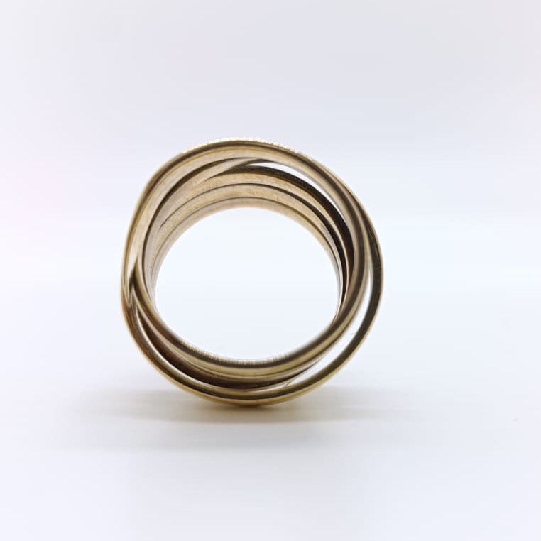 Anillo Serpent Chapado Oro 18k