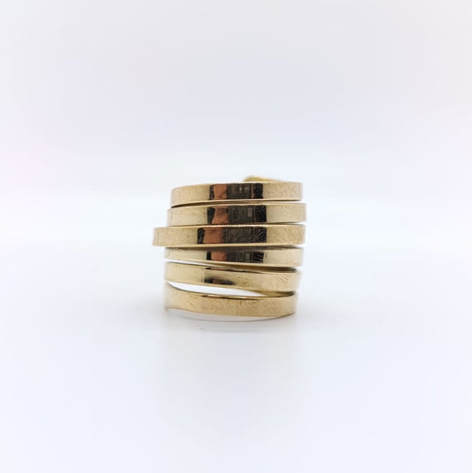 Anillo Serpent Chapado Oro 18k