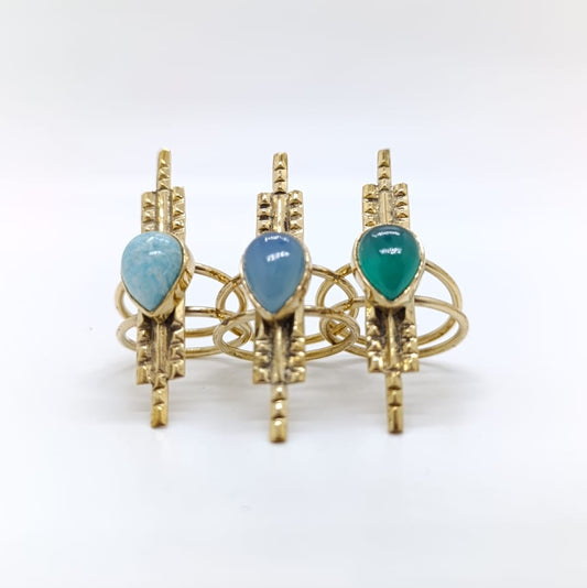 Anillo Tap Chapado Oro 18k