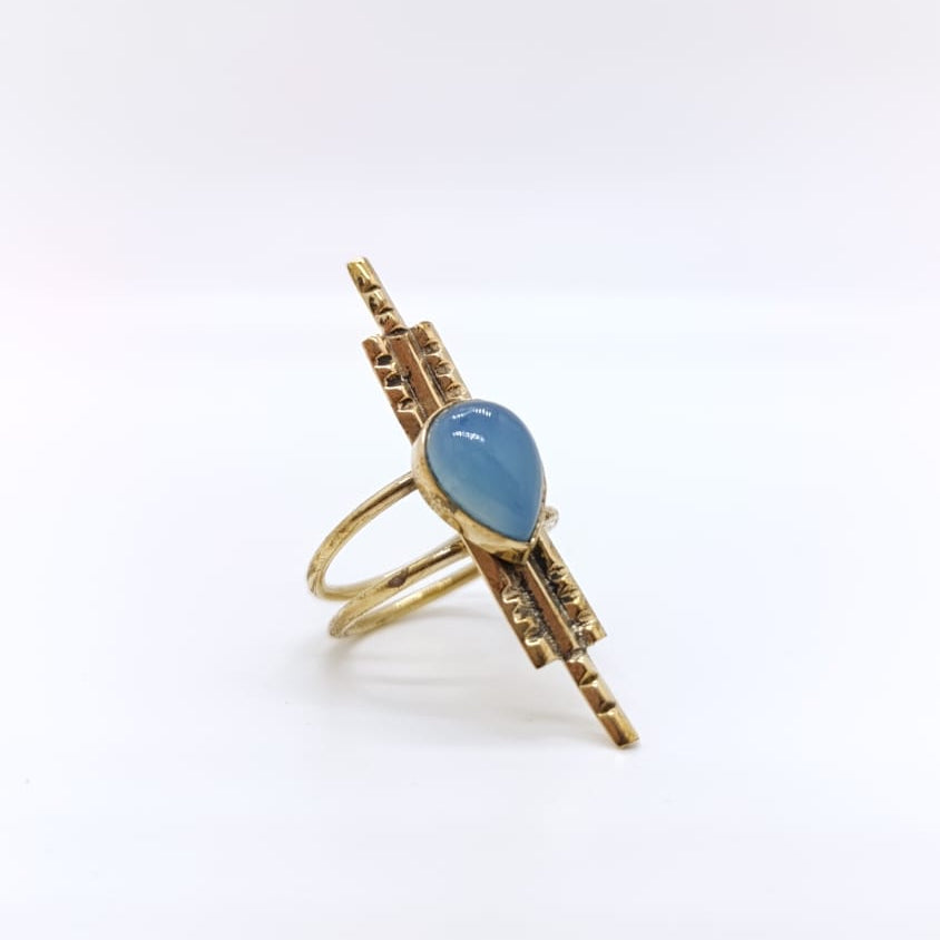Anillo Tap Chapado Oro 18k