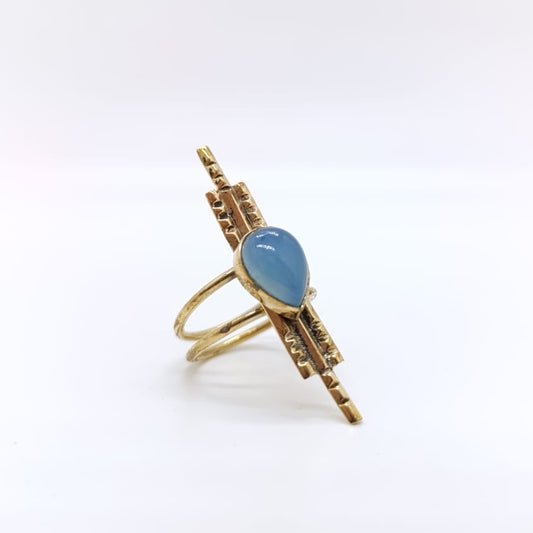 Anillo Tap Chapado Oro 18k