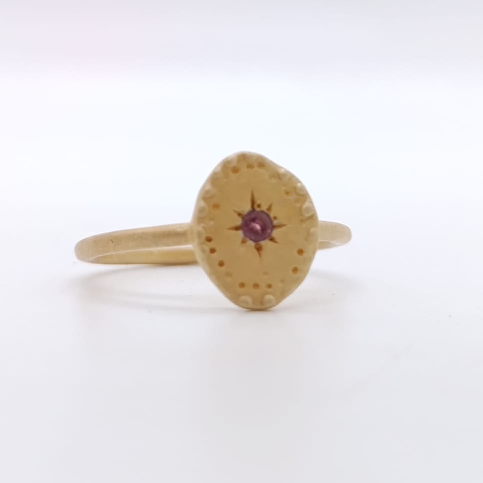 Anillo Estrella de Turmalina
