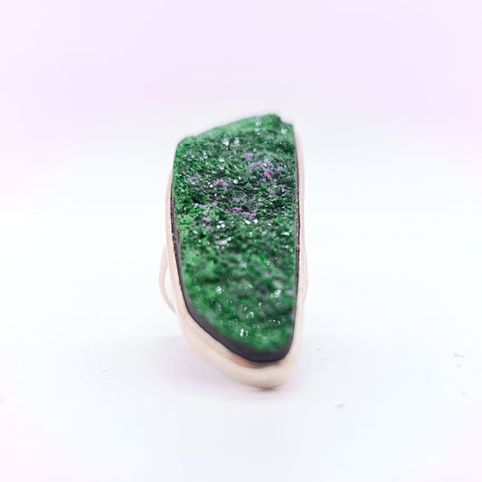 Anillo Granate Uvarivita Plata 925