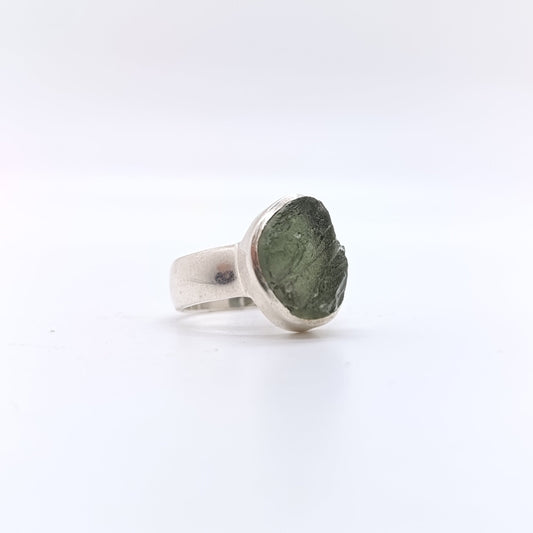 Anillo Moldavita Natural