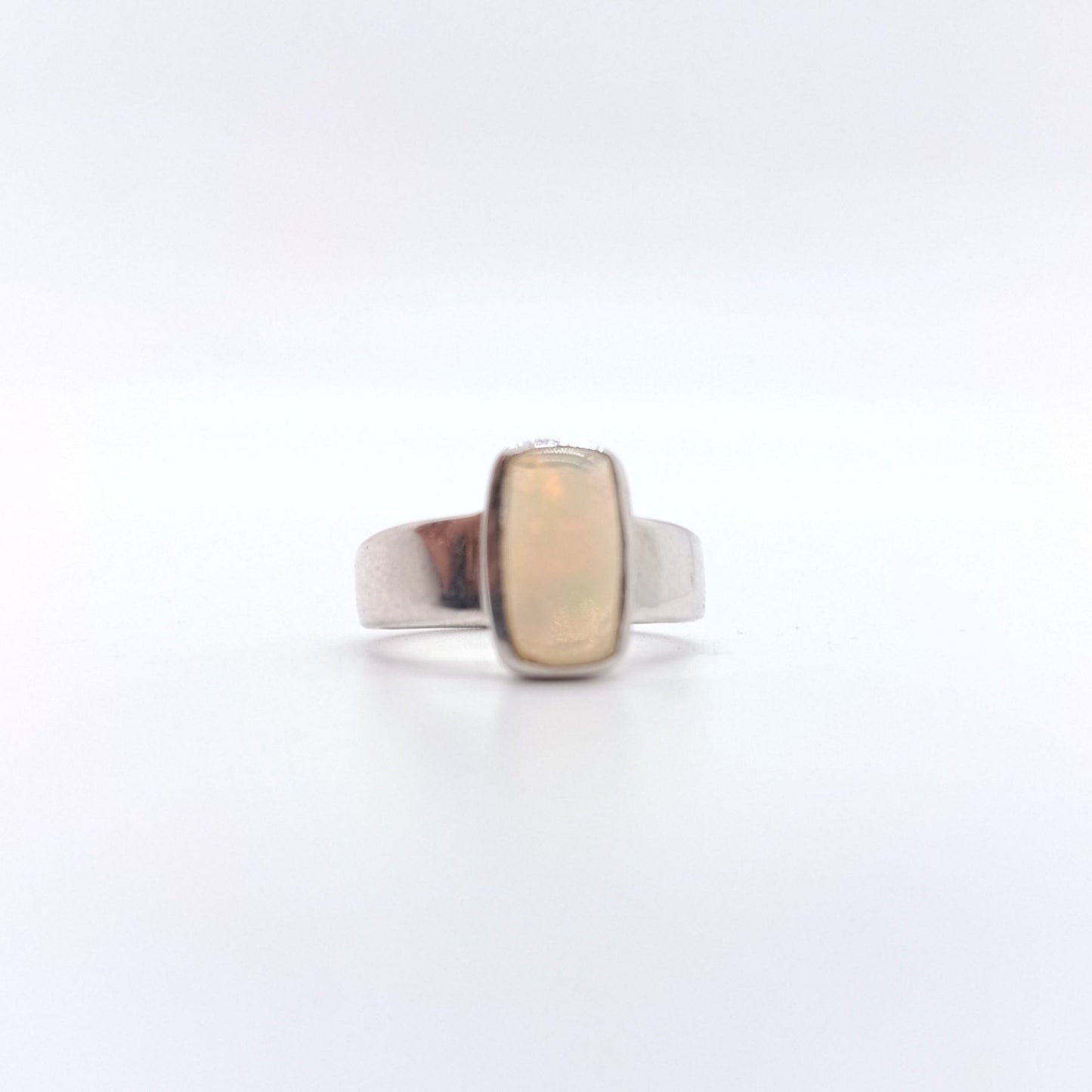 Anillo Opalo Walo Rectangulo Calidad AAA