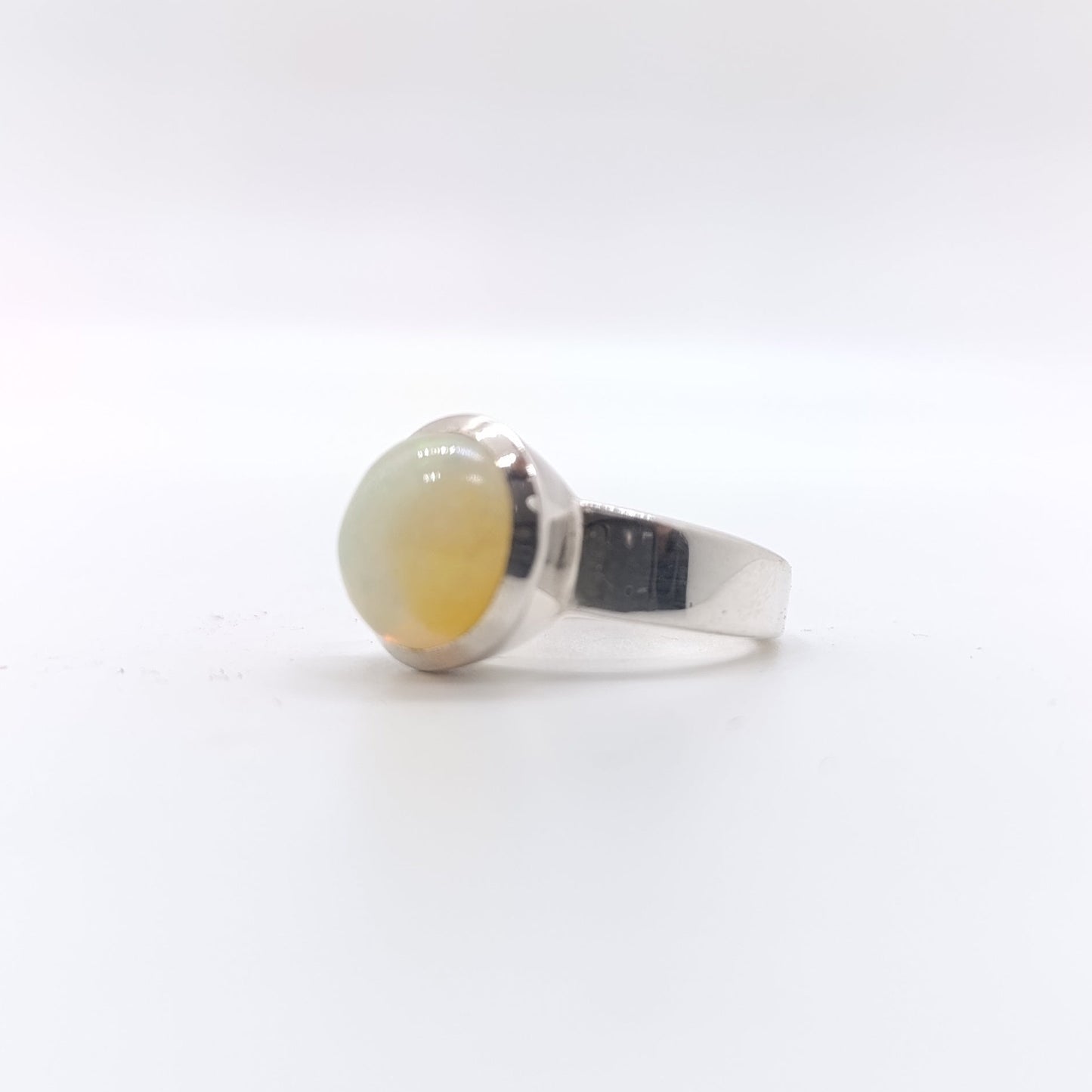 Anillo Opalo Walo Redondo Calidad AAA