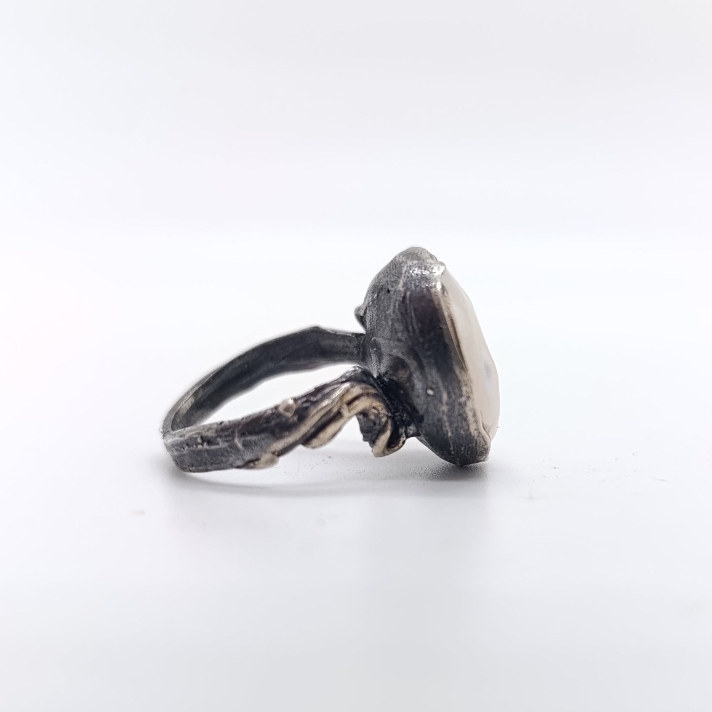 Anillo Perla Redonda Chapado Oro 18k