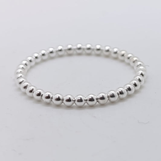 Anillo Plata Bolas Espiral