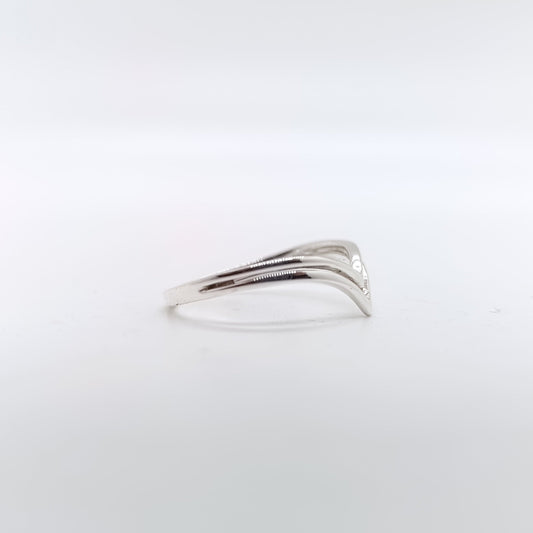 Anillo Plata Doble Punta